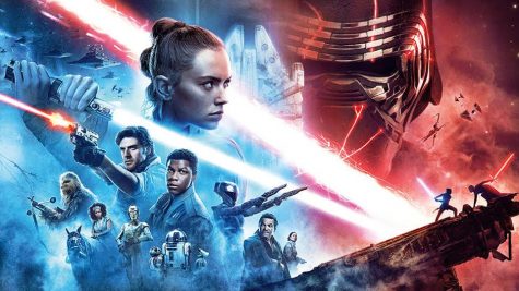 Poster for the latest Star Wars movie, The Rise of Skywalker.