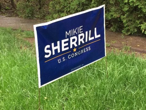 Campaign sign for Mikie Sherrill.