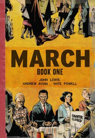 Image courtesy of IDW Publishing

First-year students at MBS read March: Book One by John Lewis (GA-5), Andrew Aydin and Nate Powell to discuss in their advisories. This is the third year this book as been used for first-year students.
First-year students at MBS read March: Book One by John Lewis (GA-5), Andrew Aydin and Nate Powell to discuss in their advisories. This is the third year this book as been used for first-year students.