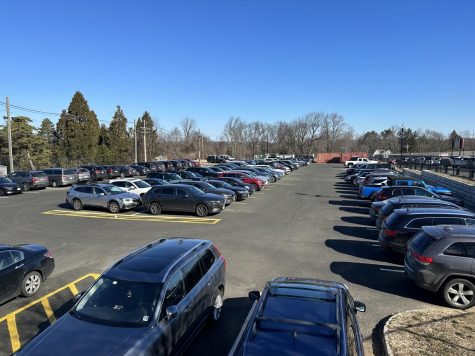 The Senior Lot, located next to the Athletic Center, is often filled to capacity. 
