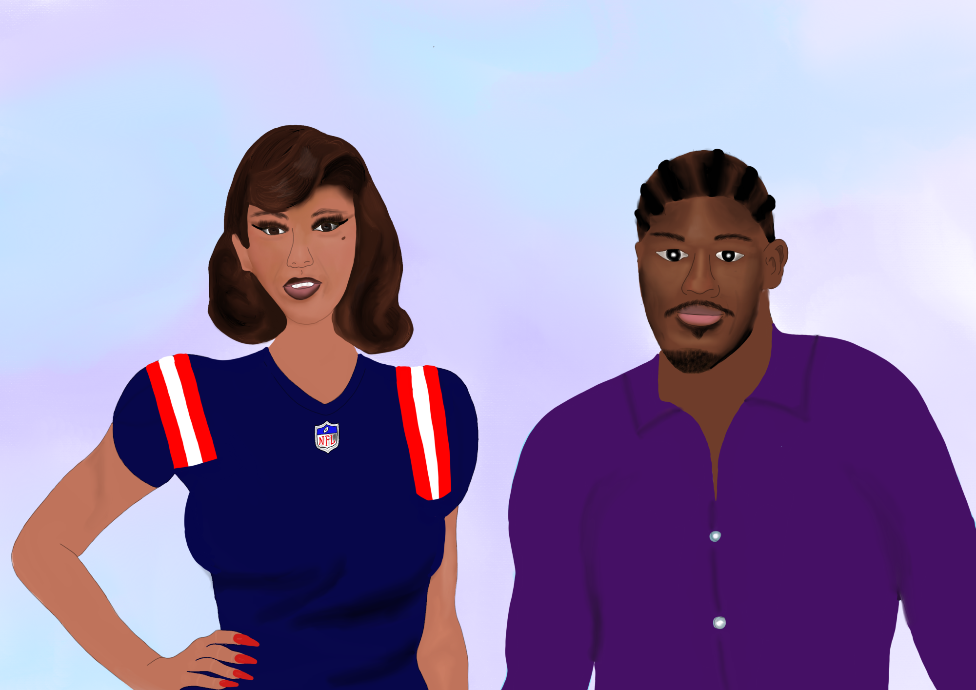 Cartoonist Corner: Playing Football with the Stars