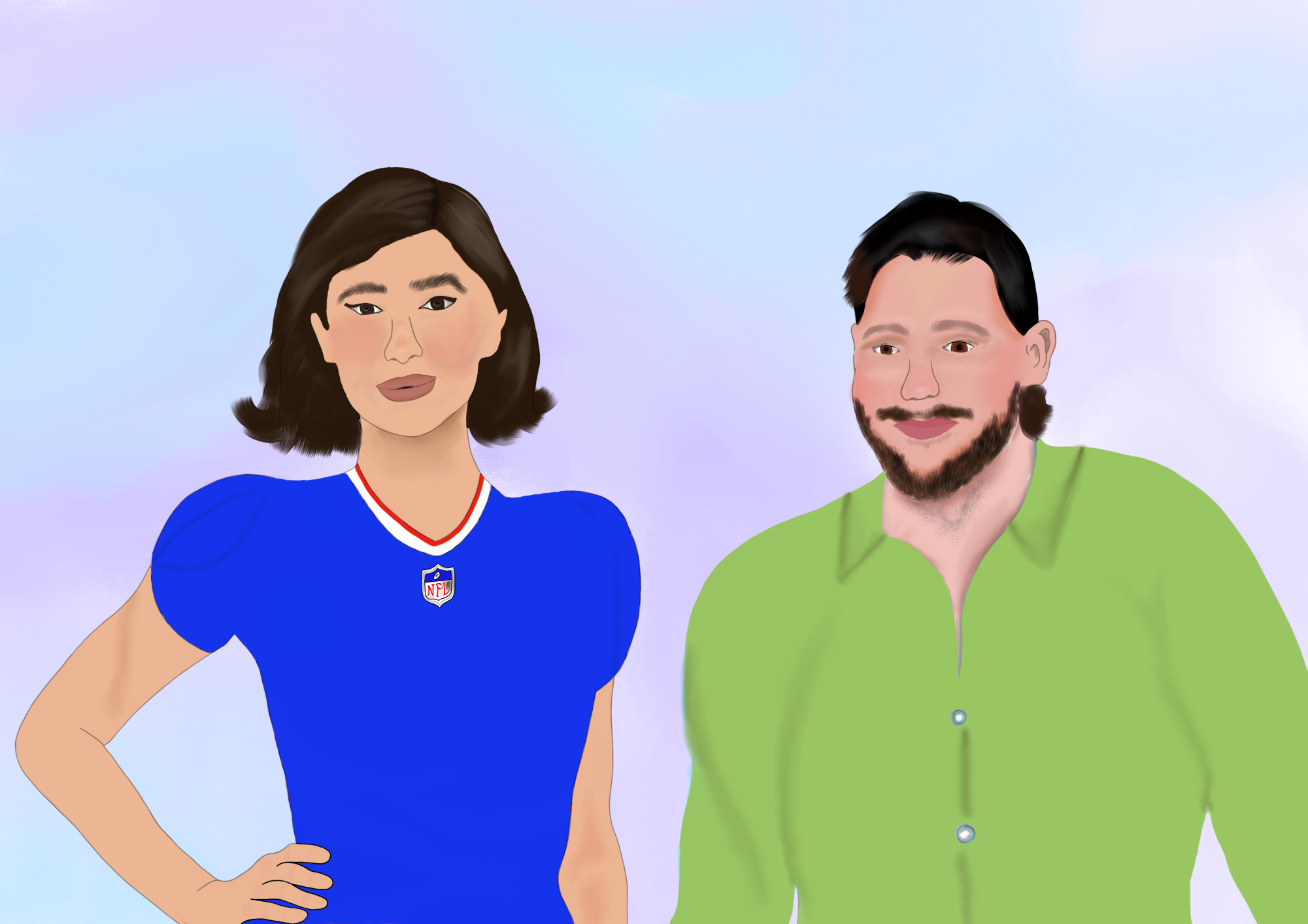 Cartoonist Corner: Playing Football with the Stars